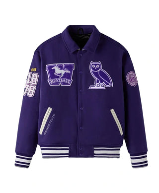 OVO x Western University Mustangs Campus Varsity Jacket