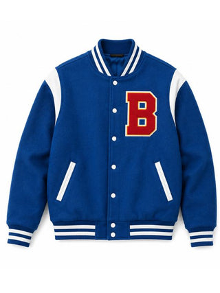 Off Campus Garrett Graham Blue Varsity Button Jacket
