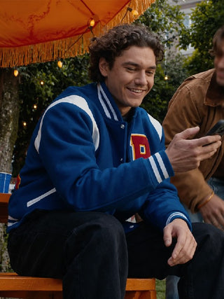 Off Campus Garrett Graham Blue Varsity Jacket