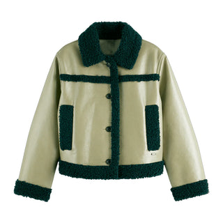 Off Campus S01 Allie Hayes Leather Buttoned Jacket