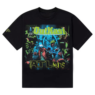 Outkast x Atlanta Falcons 30th Anniversary ATLiens Album Cover Black T-shirt