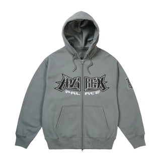 PALACE x AVIREX CHARCOAL ZIP HOODIE