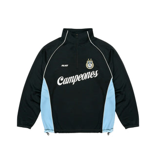 Palace Copa 1/4 Zip Techy Fleece Black Jacket  For Men & Women