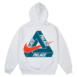 Palace Nike Manor Place White Hoodie