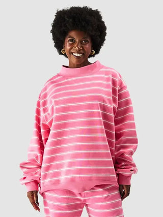 Parke x Pink Aid 2026 Striped Mockneck Sweatshirt