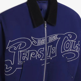 Pepsi Cola Canvas Workwear Blue Jacket
