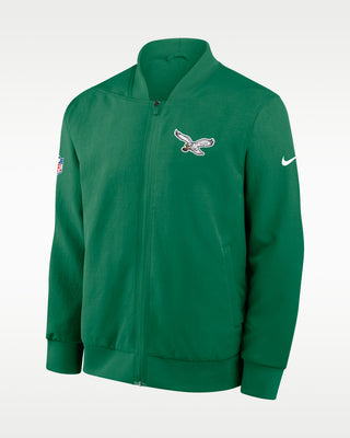 Philadelphia Eagles Sideline Green Bomber Jacket