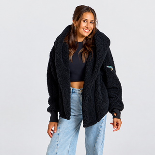 Philadelphia Eagles by Jill Martin Sherpa Cropped Jacket 