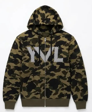 Playboi Carti YVL x BAPE Camo Hooded Jacket For Men & Women