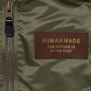 Pokeymon  humanmade x satin bomber olive green jacket