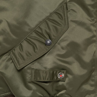 Pokeymon  humanmade x satin bombers olive green jackets
