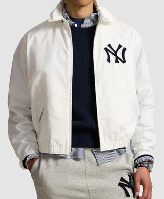 Polo Ralph Lauren Cream Yankees Chino Zip Jacket