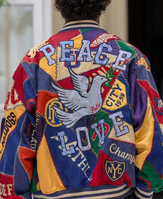 Polo Ralph Lauren SS27 Peace Love Varsity Multicolor Jacket
