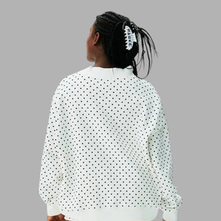 Preorder Polka Dot  Mockneck Sweatshirt