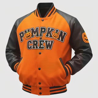 Pumpkin Crew Varsity Black Jacket