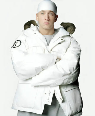 Eminem White Parka Jacket