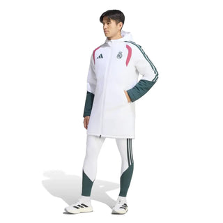 Real Madrid UCL Pro Parka 26/27 White Jacket For Men & Women
