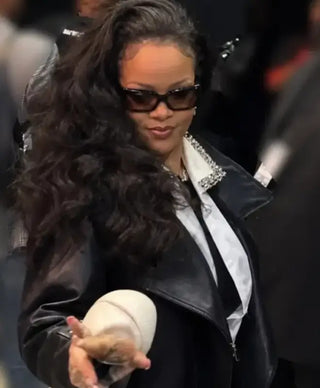 Rihanna PFW Leather Jacket For Men & Women