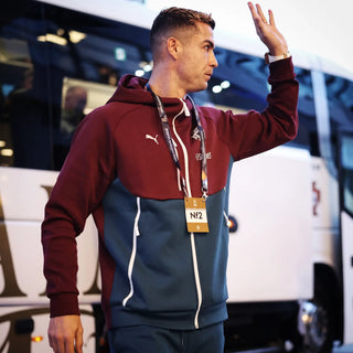 Ronaldo Portugal PUMATECH Full-Zip Maroon Hoodie