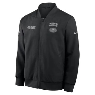 SF 49ers Nike 2026 Salute to Service  Black Bomber Jacket For Men & Women