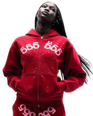 Sp5der ANGEL NUMBER ZIP HOODIE