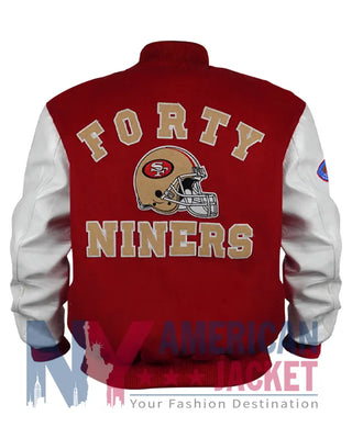 San 49ers 80s  Francisco Letterman RedJacket