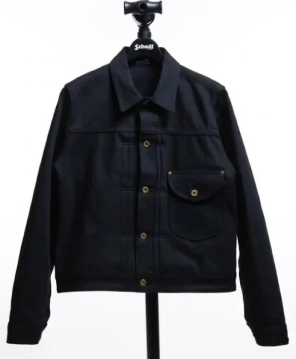 Schott x Lee Black 101 J Cowboy Denim Jacket – The Street Jacket