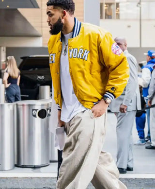 New York Knicks Karl-Anthony Towns Yellow Jacket