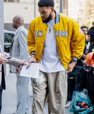 New York Knicks Karl-Anthony Towns Yellow Jacket