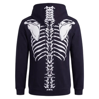 Skeleten Print Hooded Jacket For Men  & Women