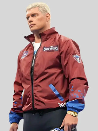 SmackDown Cody Rhodes Windbreaker Maroon Jacket For Men & Women