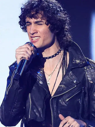 Sombr 2026 VMAs Black Leather Jacket
