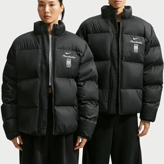 South Korea x PEACEMINUSONE Puffer Zipper Black Jacket