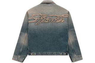 Sp5der Script Denim Work Jacket