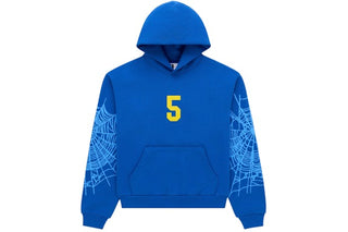 Sp5der Stadium Blue Pullover Hoodie For Sale