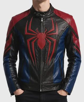 Spider-Man Cosplay Biker Leather Jacket