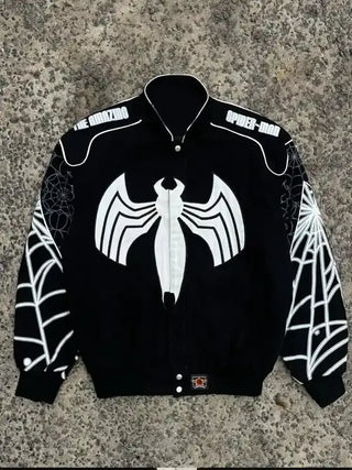 Spiderman Back in Black Varsity  Jacket For Men & Women