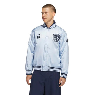 Sporting Kansas City adidas MLS x US Sports Full-Snap Bomber Jacket