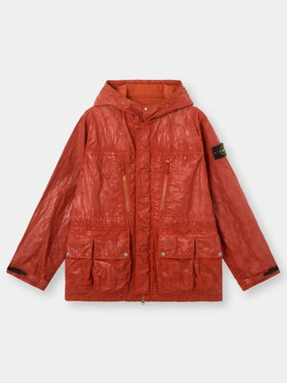 Stone Island Slick Nylon Tela-TC Orange Jacket 