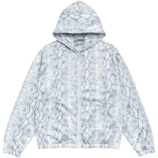 Stussy Athletic Mesh Zipper Grey Hoodie