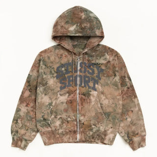Stüssy Camo Block Sport Zip Up Hoodie