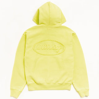Stussy Cursive Applique Yellow Zipper  Hoodie
