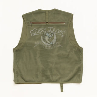 Stüssy Denim Tears Green Fishing Vest