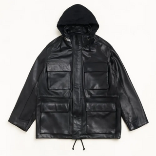 Stüssy Leather M-65 Black Jacket