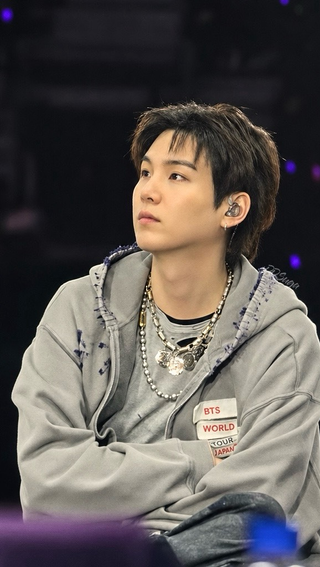 Suga BTS Arirang World Tour Grey Zipper Hoodie