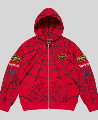 Supreme x Vanson Leathers Spiderman Hoodie