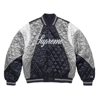 Supreme Fall/Winter 2026 Quilted Satin Varisty Jacket