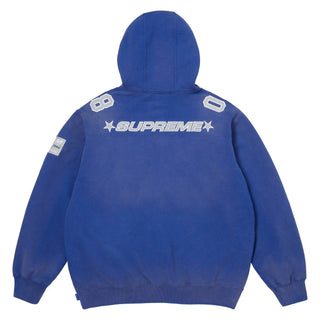Supreme Football Jersey Hooded   Blue Sweatshirt