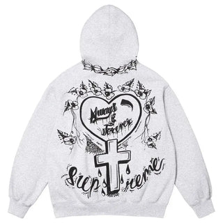 Supreme Forever Grey Forever Hooded Sweatshirt

 