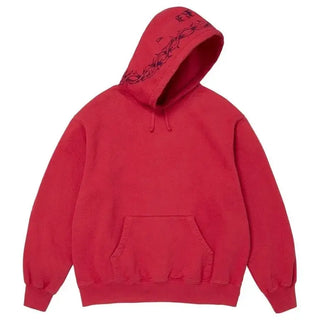 Supreme Forever Red Hooded Sweatshirt  For Men & Women